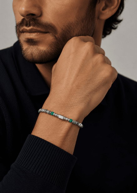Beaded Bracelet Verdant Pulse