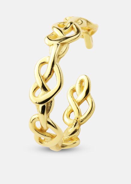 Ring Heart Link - 18k Gold Plated