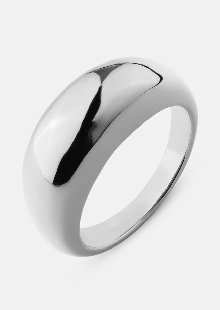 Golden Bold Ring - Silver Plated