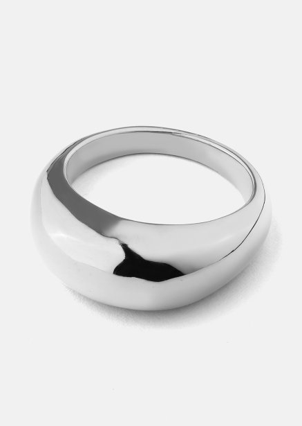 Golden Bold Ring - Silver Plated