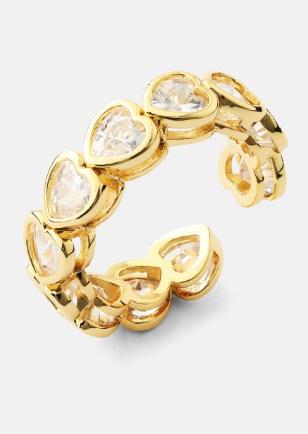 Ring Heartfelt Love- 18k Gold Plated