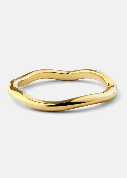 Ring Wave Gold- 18k Gold Plated
