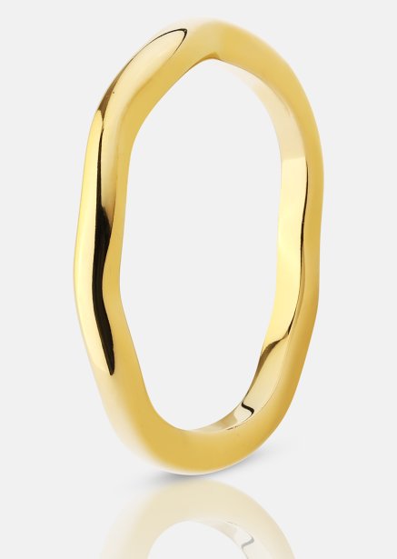 Ring Wave Gold- 18k Gold Plated
