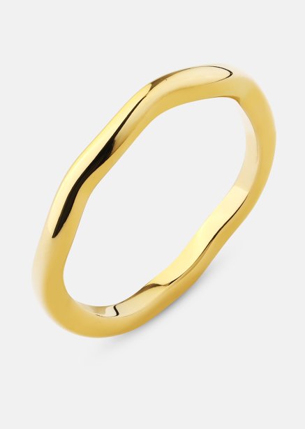 Ring Wave Gold- 18k Gold Plated