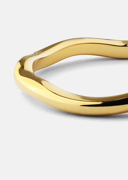 Ring Wave Gold- 18k Gold Plated