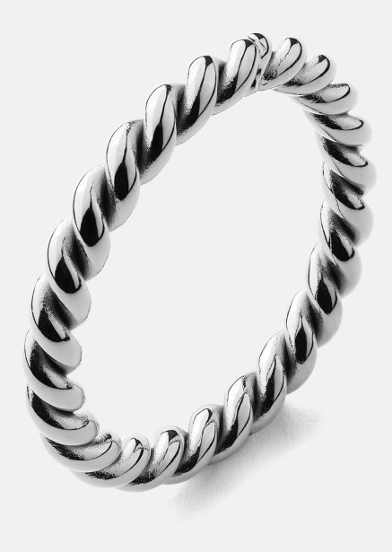 Ring Silver Twist - Silver Plated