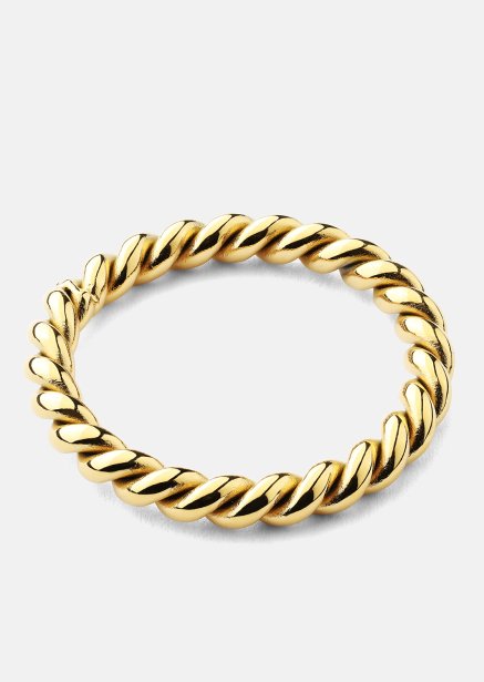 Ring Golden Twist - 18k Gold Plated