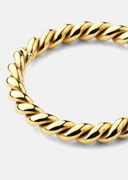 Ring Golden Twist - 18k Gold Plated