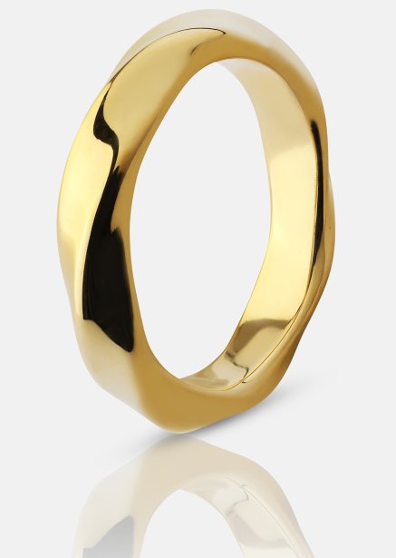 Ring Swirl - 18k Gold Plated