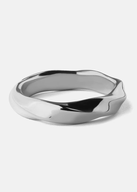 Ring Swirl - Silver Plated