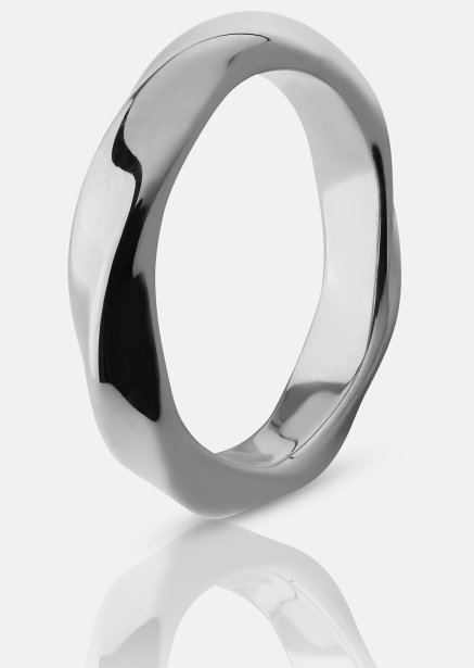 Ring Swirl - Silver Plated