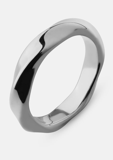 Ring Swirl - Silver Plated