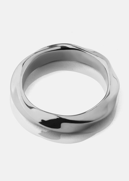 Ring Swirl - Silver Plated