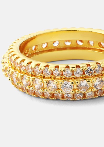 Ring Crystal Shimmer - 18k Gold Plated