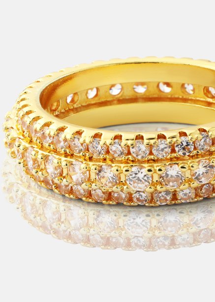 Ring Crystal Shimmer - 18k Gold Plated