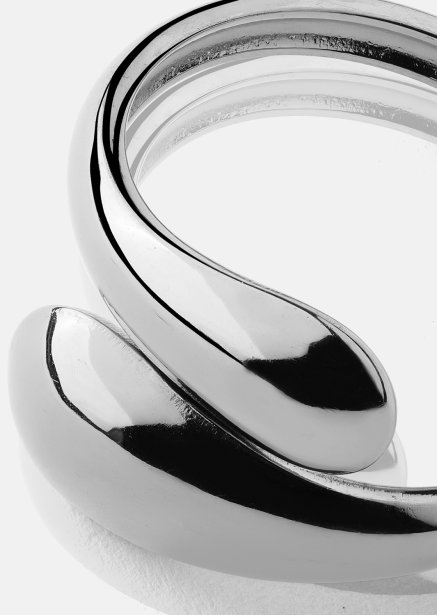 Ring Bold Drops - Silver Plated