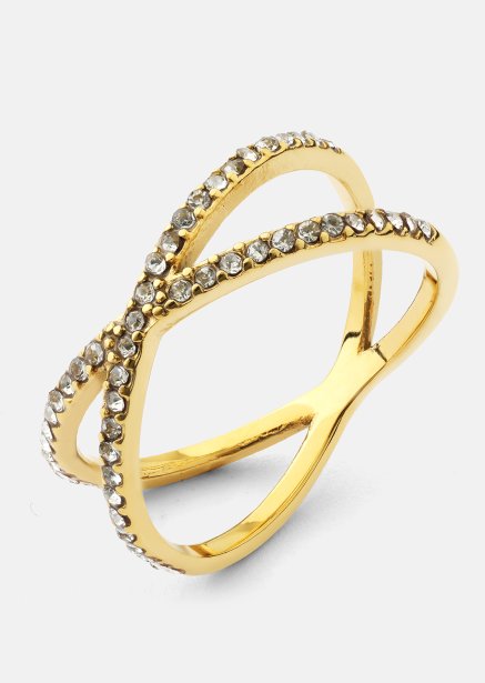 Ring Sparkle X - 18k Gold Plated