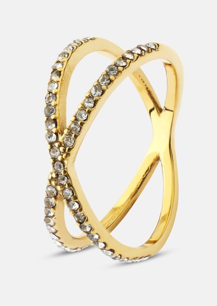 Ring Sparkle X - 18k Gold Plated