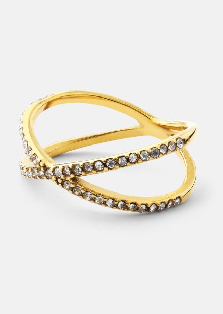 Ring Sparkle X - 18k Gold Plated