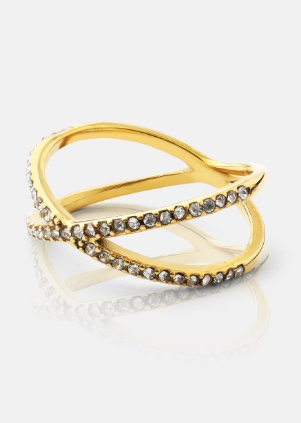 Ring Sparkle X - 18k Gold Plated