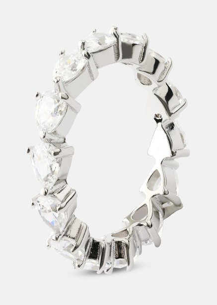 Bezel Glimmer Ring - Silver Plated