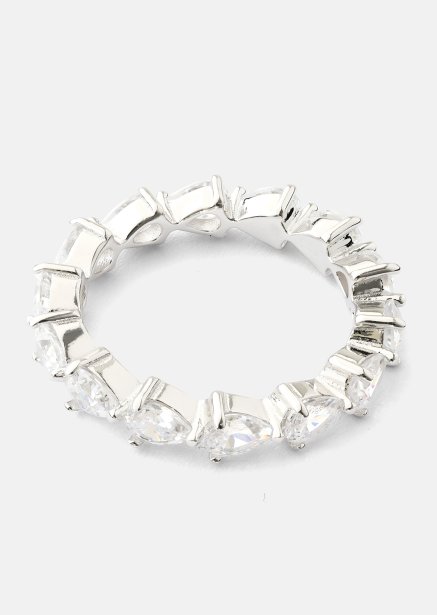 Bezel Glimmer Ring - Silver Plated
