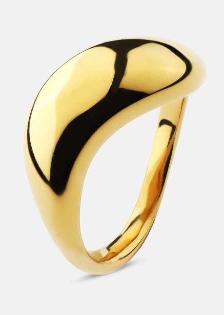 Ring Soft Curve - 18k Gold Plated