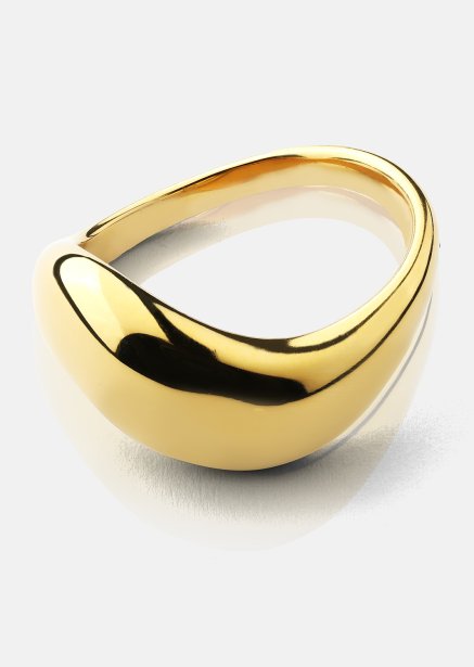 Ring Soft Curve - 18k Gold Plated