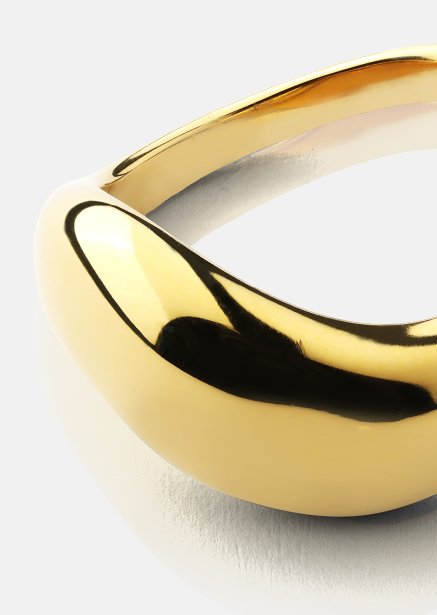 Ring Soft Curve - 18k Gold Plated