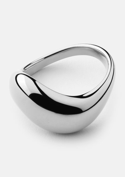 Ring Soft Curve - Silver Plated