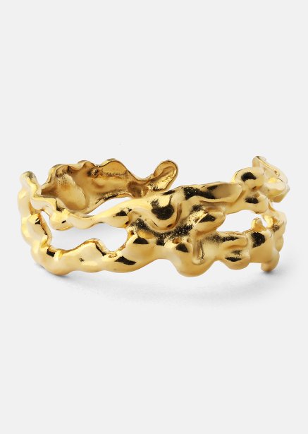 Ring Molten Wave - 18k Gold Plated