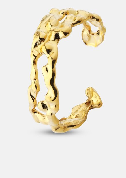 Ring Molten Wave - 18k Gold Plated