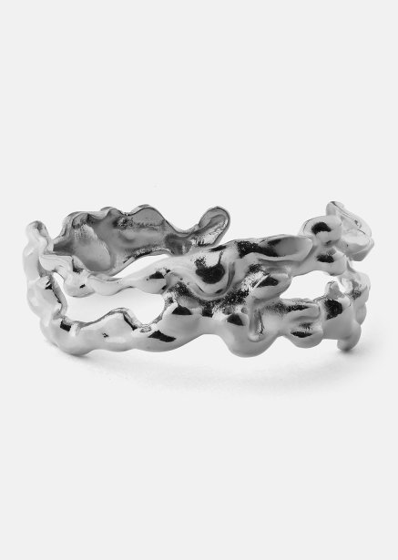 Ring Molten Wave - Silver Plated