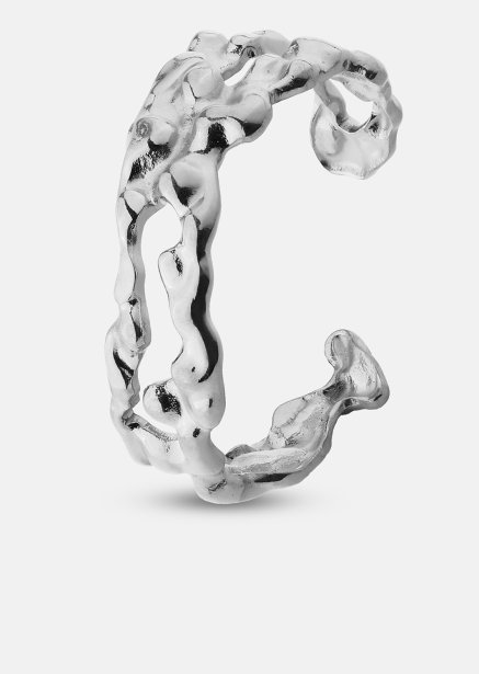 Ring Molten Wave - Silver Plated