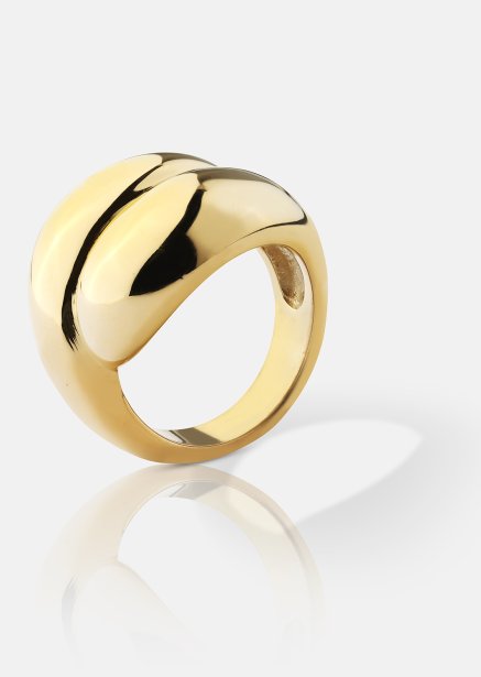 Ring Bold Flow - 18k Gold Plated