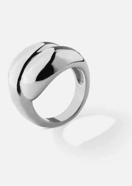 Ring Bold Flow - 18k Silver Plated