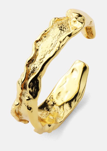 Ring Raw Texture - 18k Gold Plated