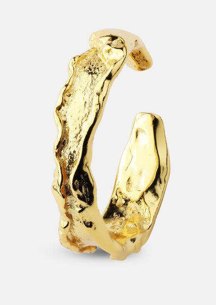 Ring Raw Texture - 18k Gold Plated