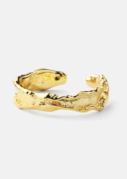 Ring Raw Texture - 18k Gold Plated