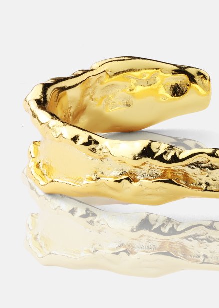 Ring Raw Texture - 18k Gold Plated