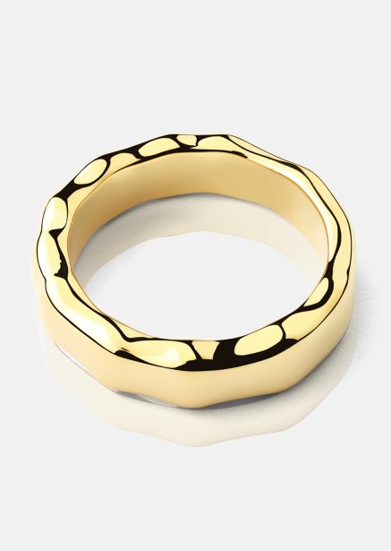 Ring Sculpted Flow - 18k Gold Plated