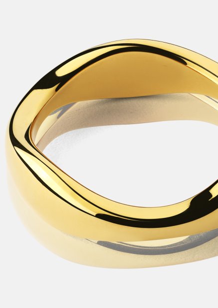 Ring Organic Curve - 18k Gold Plated