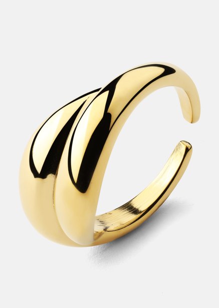 Ring Wave Bold - 18k Gold Plated