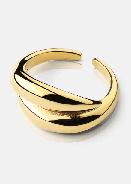 Ring Wave Bold - 18k Gold Plated