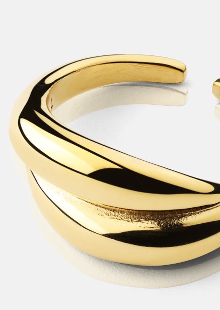 Ring Wave Bold - 18k Gold Plated
