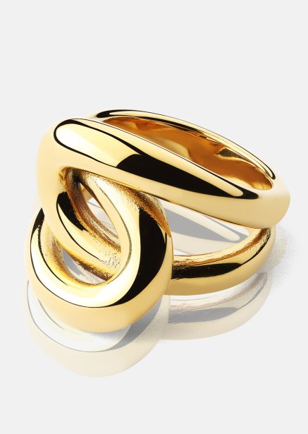 Ring Infinity Knot - 18k Gold Plated