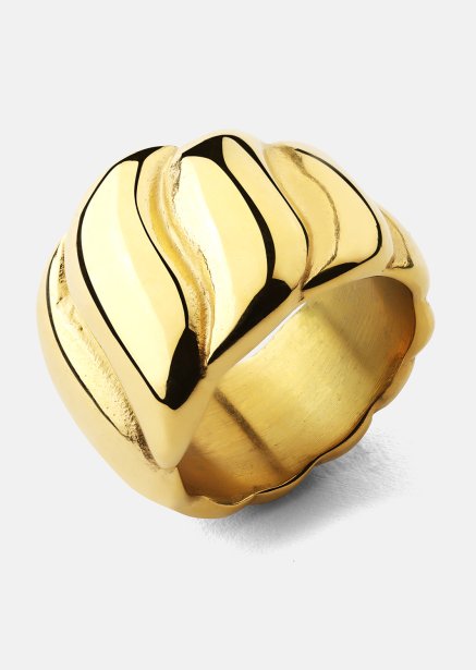 Ring Bold Wave - 18K Gold Plated
