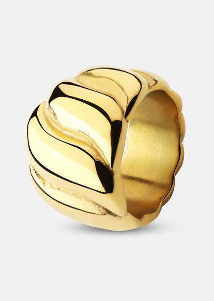 Ring Bold Wave - 18K Gold Plated