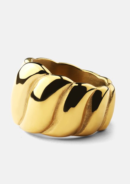 Ring Bold Wave - 18K Gold Plated