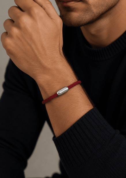 Cord Bracelet Crimson Nobility